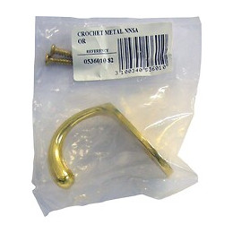 Crochet Métal Doré