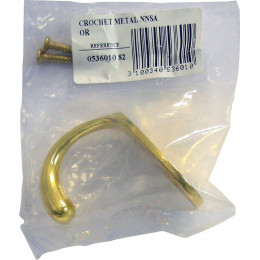 Crochet Métal Doré