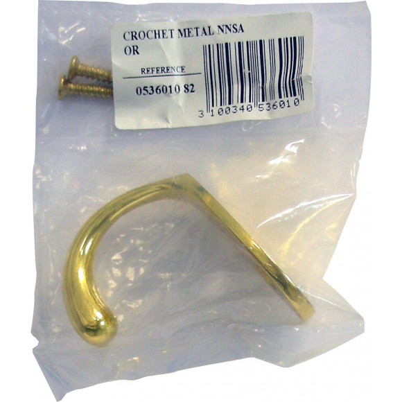 Crochet Métal Doré
