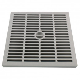 Grille légère pour regard 400x400mm gris
