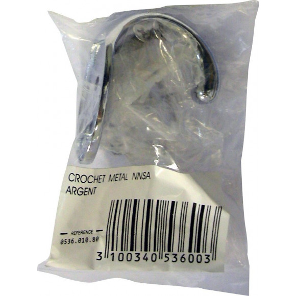 Crochet Métal Argenté