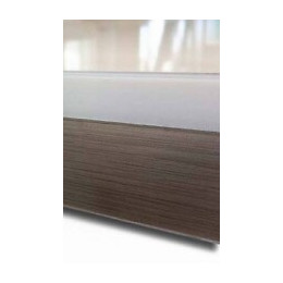 Plan de travail duocolor Blanc/Alu 3040x640x38mm