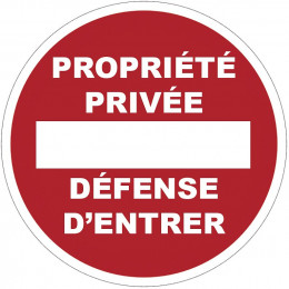 Panneaux propriété privée d.28