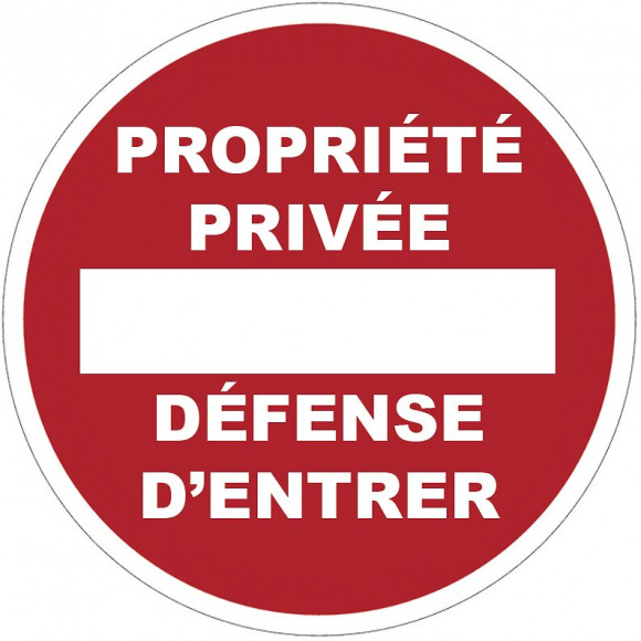 Panneaux propriété privée d.28