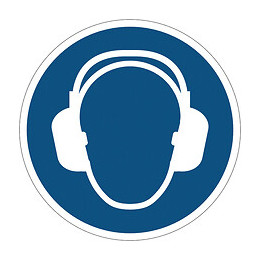 Panneaux casque anti-bruit obligatoire