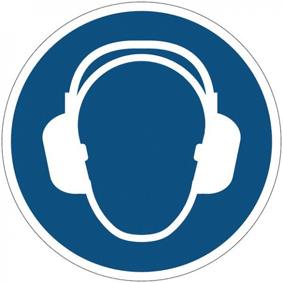 Panneaux casque anti-bruit obligatoire