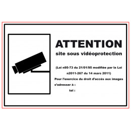 Panneaux video protection 28*19
