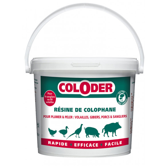 Coloder poudre pour plumer et peler  seau 3,5 kg