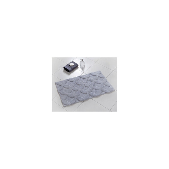 Tapis de bain Flower gris 50x80cm