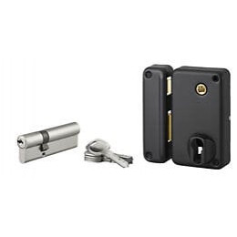 Serrure à cylindre profilé à fouillot 75x130mm gauche