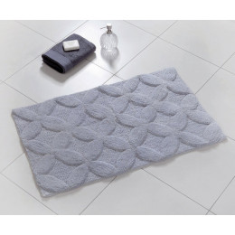 Tapis de bain Flower gris 50x80cm