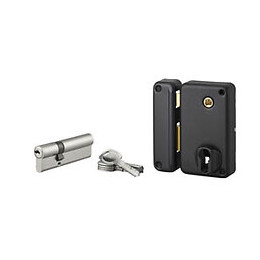 Serrure à cylindre profilé à fouillot 75x130mm gauche