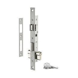 Serrure encastrer axe 10.5mm entraxe 70mm cylindre réversible 3 clés