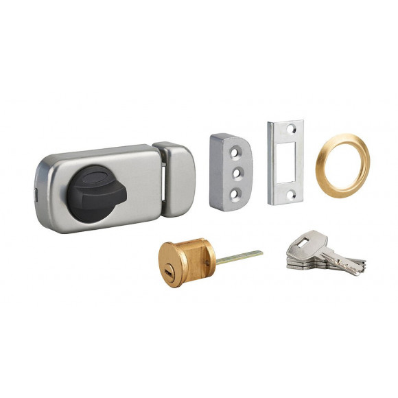 Verrou applique COTEKA 1 point avec cylindre à languette recoupable