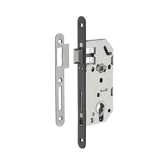 Boitier serrure encastrer axe 40mm cylindre réversible