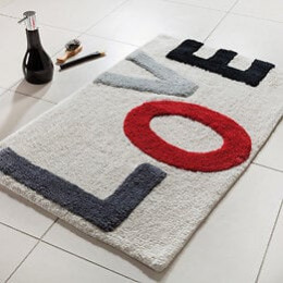 Tapis de bain Words lovely 50x80cm