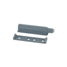 Push to open gris à coller/à visser 80x14x16 - 6 pièces