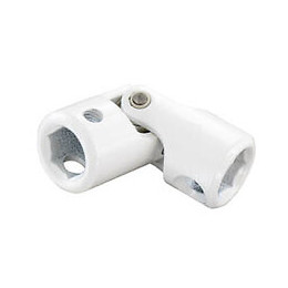 Cardan hexagonal/hexagonal 10mm zingué blanc - 1 pièce