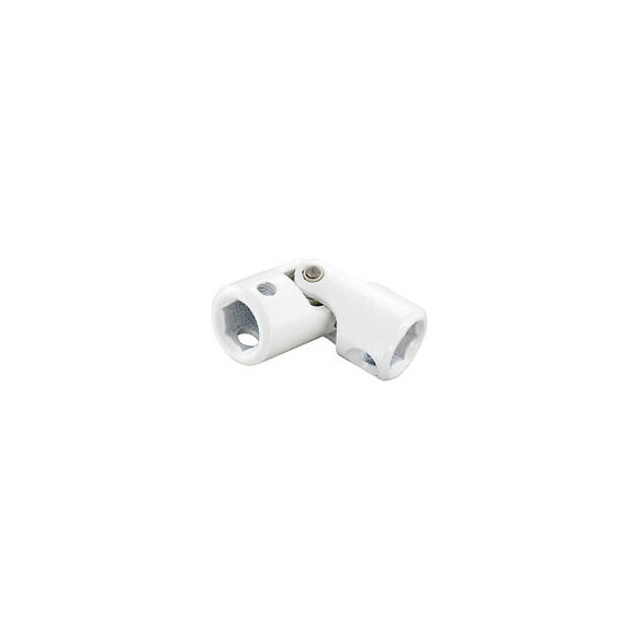 Cardan hexagonal/hexagonal 10mm zingué blanc - 1 pièce