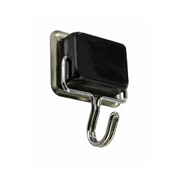 Crochet magnétique noir - 1 pièce