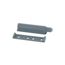 Push to open gris à coller/à visser 80x14x16 - 2 pièces