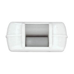 Guide à rouleaux pour sangle largeur 14mm blanc - 1 pièce