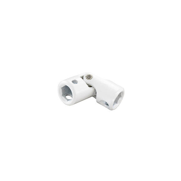 Cardan hexagonal/hexagonal 10mm zingué blanc - 1 pièce