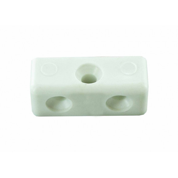 Ferrure en applique plastique blanc 36mm - 4 pièces