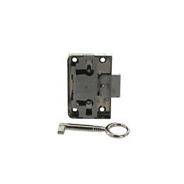 Serrure universelle à plaquer nickelé 25mm - 1 pièce