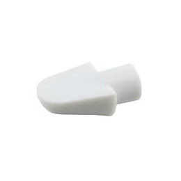 Taquet à enfoncer plastique blanc diamètre 7mm - 12 pièces