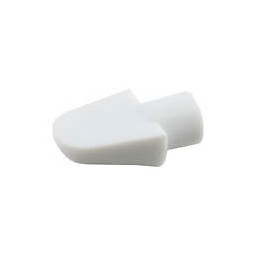 Taquet à enfoncer plastique blanc diamètre 7mm - 12 pièces