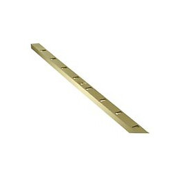 Crémaillère à visser aluminium ton or 2000mm - 11mm - 1 pièce