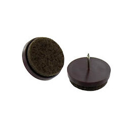 Patin feutre d.20mm marron à clouer - 4 pièces