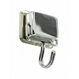 Crochet magnétique chromé - 1 pièce