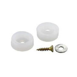 Patin amortisseur d.25mm plastique à visser - 4 pièces