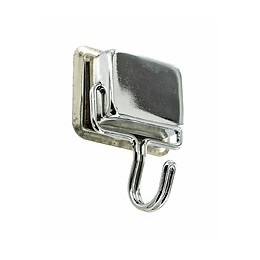 Crochet magnétique chromé - 1 pièce