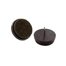 Patin feutre d.37mm marron à clouer - 4 pièces