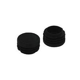 Embout rentrant 27/28mm plastique noir - 4 pièces