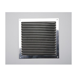 Grille d'aération aluminium bronze à visser 17x17