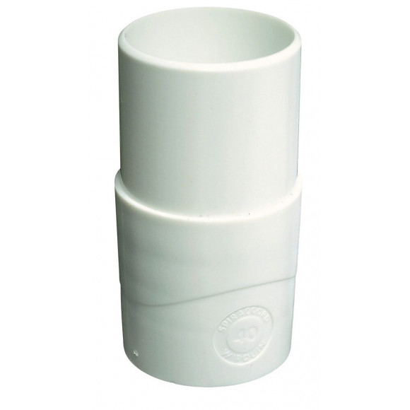 Embout plastique mâle diamètre 40 mm..