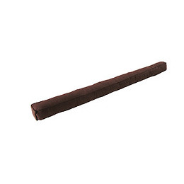 Coussin de porte carre marron