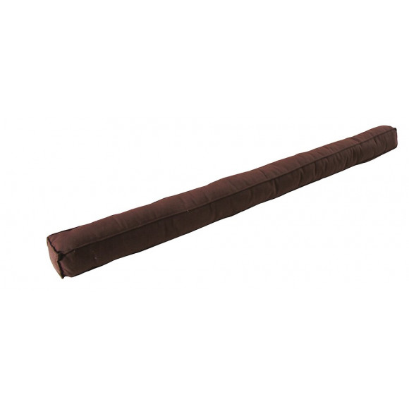 Coussin de porte carre marron