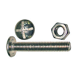 100 boulons poêlier acier zingué 4x16mm