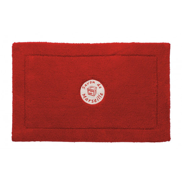 Tapis de bain Frioul rouge 50x80cm