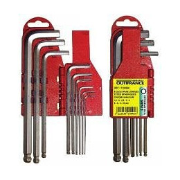 Jeu De Clés 6 Pans À Rotule Sur Support