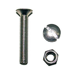 32 boulons tête fraisée fendue acier zingué 3x16mm