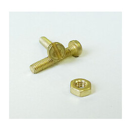 16 boulons tête cylindrique laiton 3x16mm