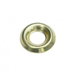 16 cuvettes laiton nickelé 6mm