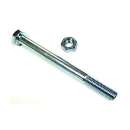 6 boulons tête hexagonale acier zingué 5x50mm