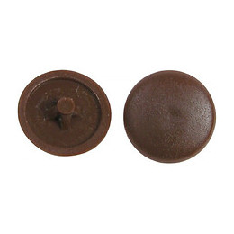 30 cache-vis en plastique brun 4.5mm